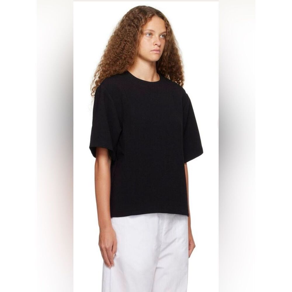 Annie Bing Maddie Black Crepe Top